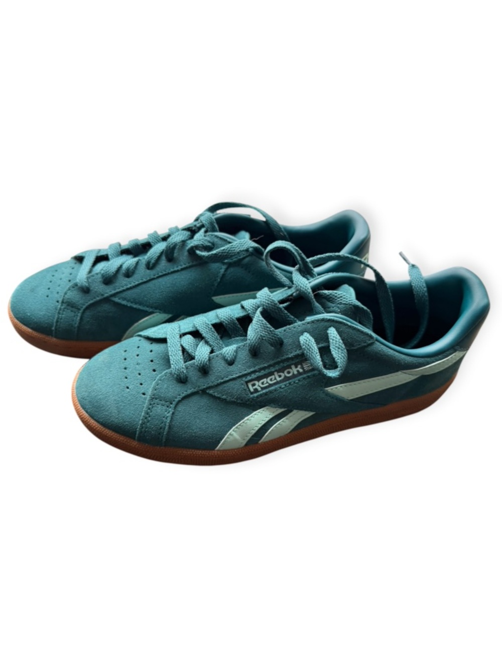 Reebok Classics Women’s Suede Sneakers, 9, Teal